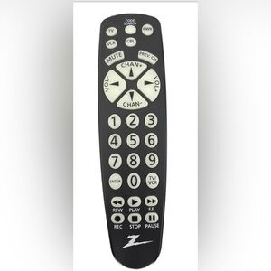 ZENITH CL014 UNIVERSAL VCR TV CBL BIG BUTTON Remote Control like new!